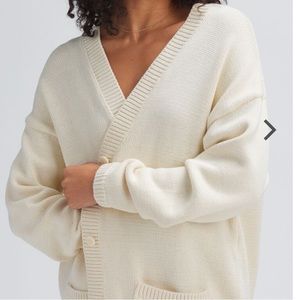 basin + range 100% cotton cardigan